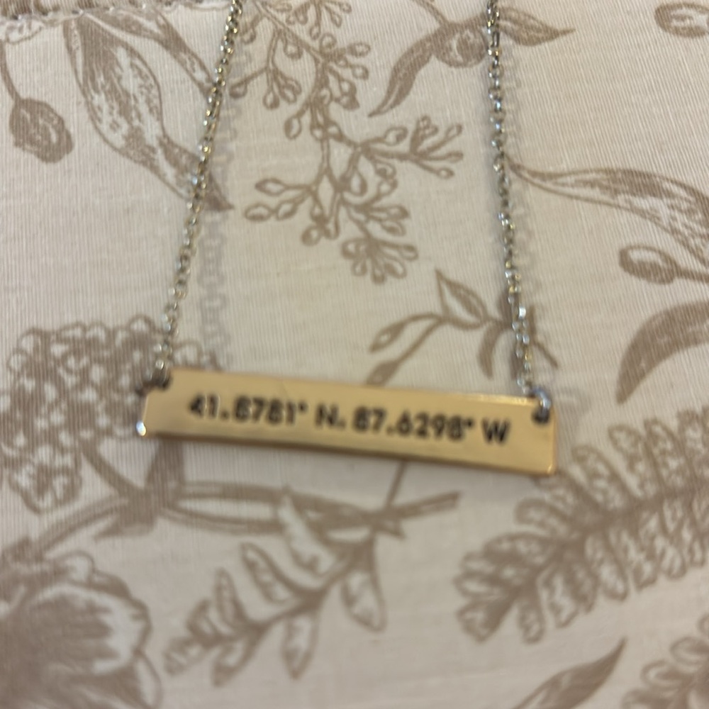 Chicago Coordinates Necklace